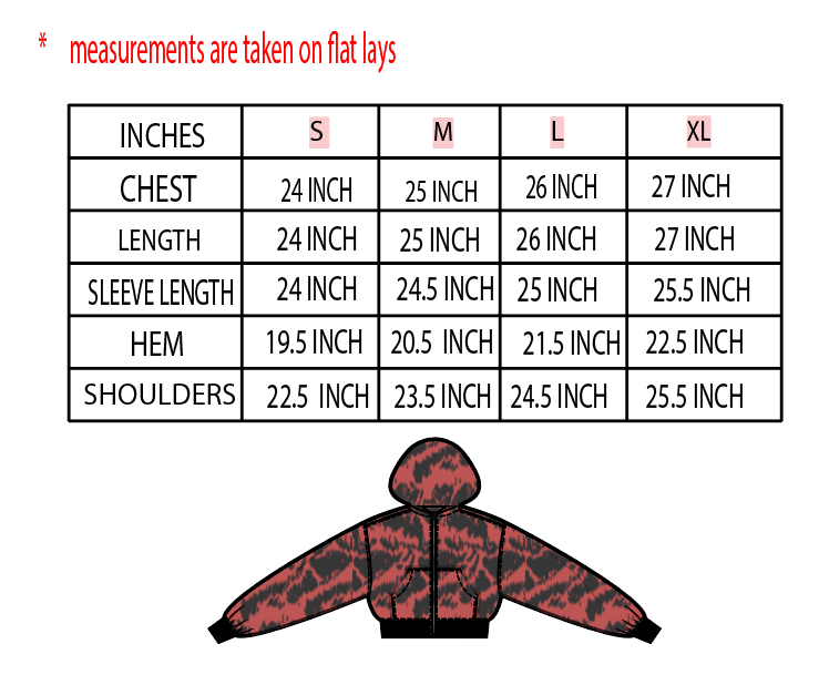 Red Tiger Zip Up *PREORDER*